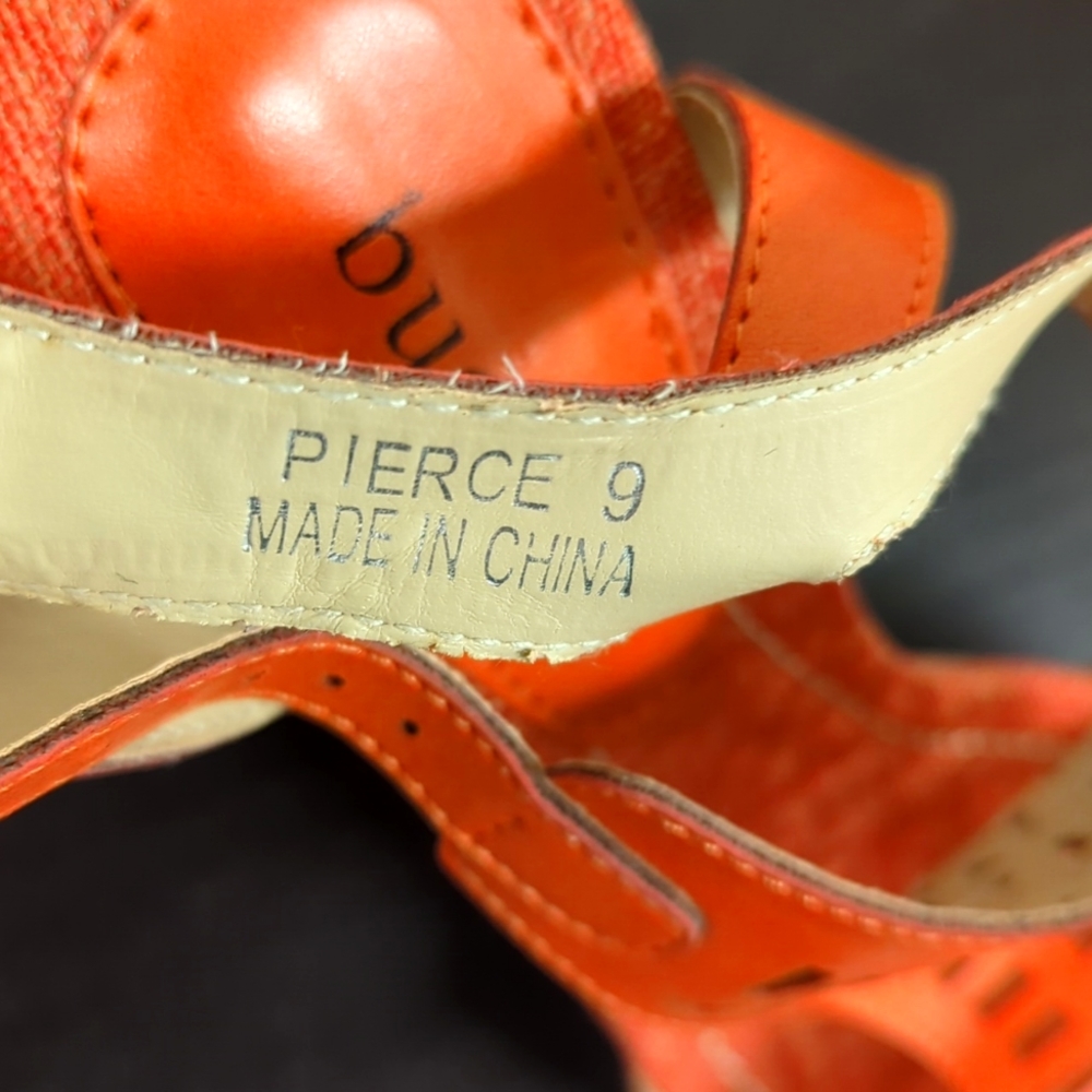 Orange Bucco Lightweight High Heels - Picture 3 of 5